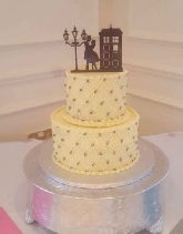 2 Tier Buttercream finish Sponge Wedding Cake Annes Cakes For All Occasopms Sudbury Suffolk, Essex, Norfolk